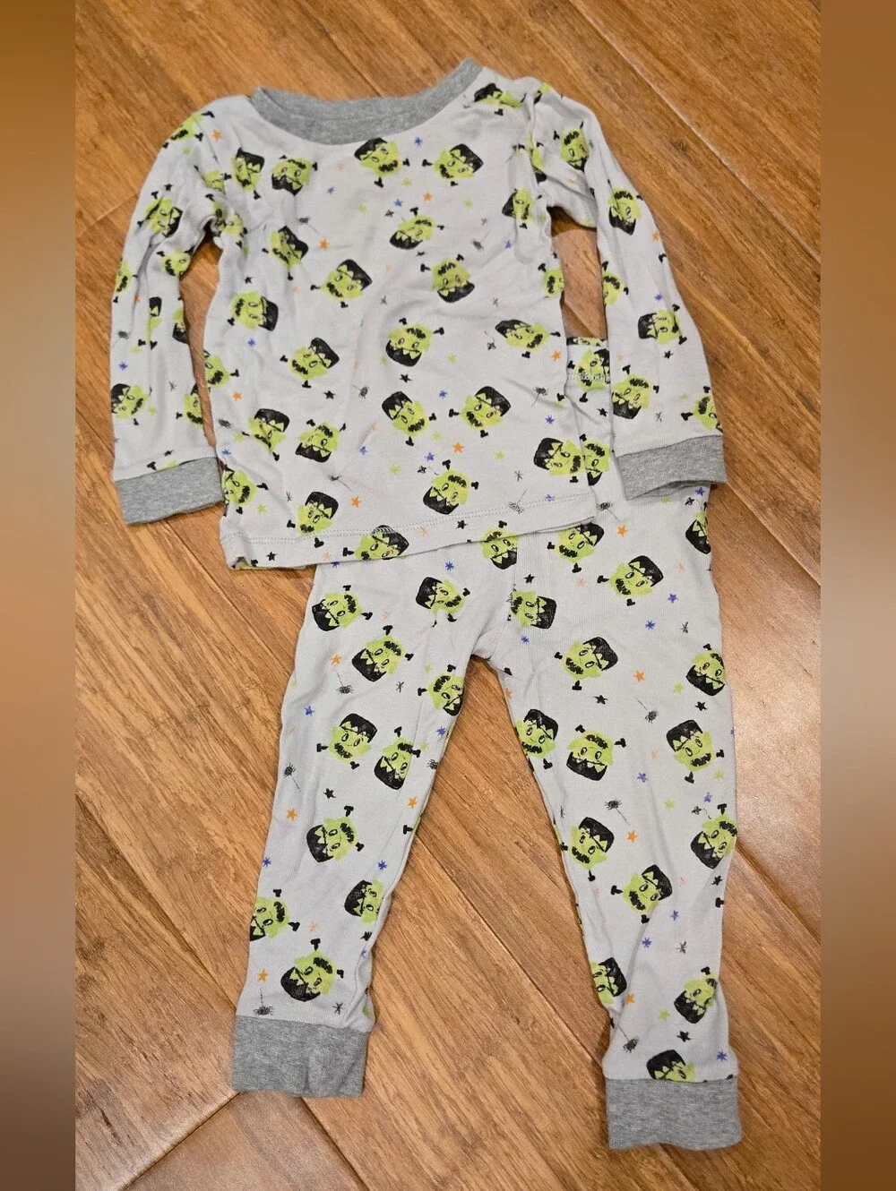 Burts Bees Baby Toddler Monster Long Sleeve Short & Pants Pajama Set